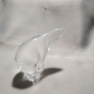 Crystal Polar Bear Sculpture Figurine Maleras Sweden Signed by Folke Walving